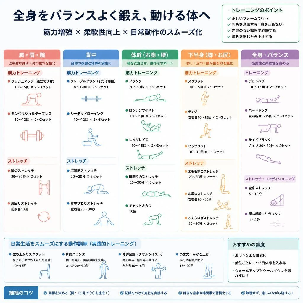 機能訓練プログラムの内容