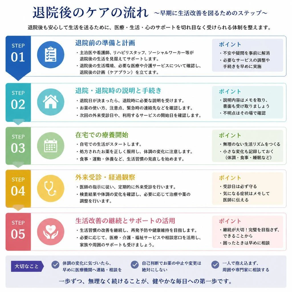 退院後ケアの流れ